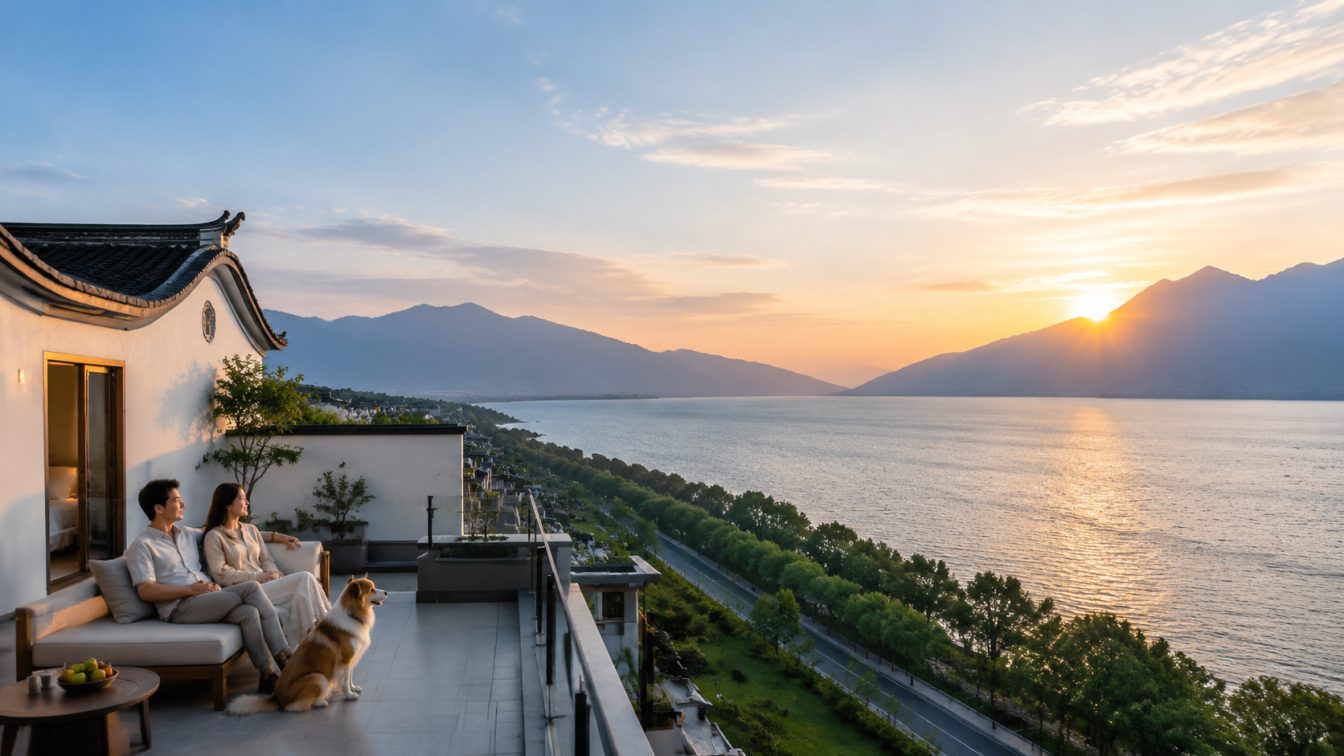 维西傈僳族自治县携宠住进洱海落日
